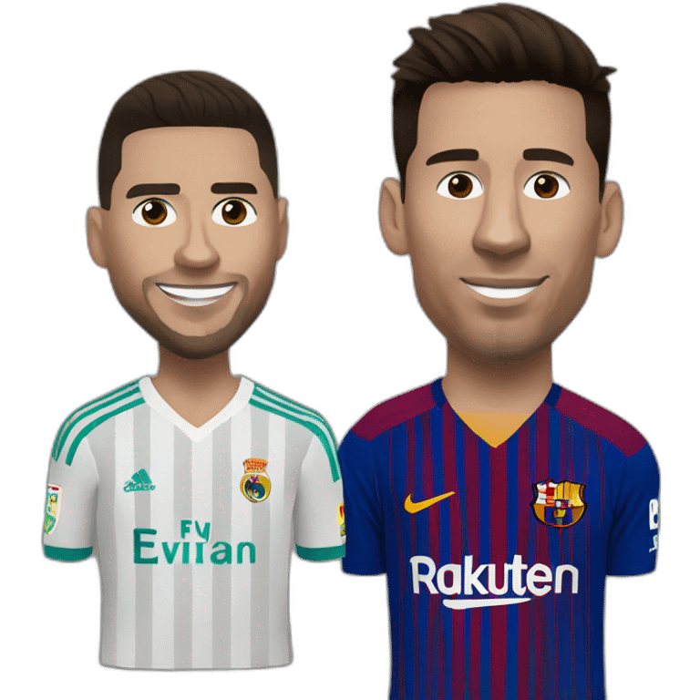 Ronaldo et Messi emoji