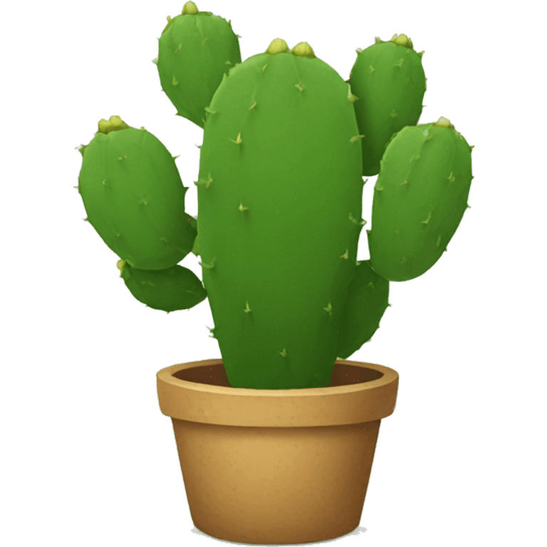 round Nopal without pot emoji