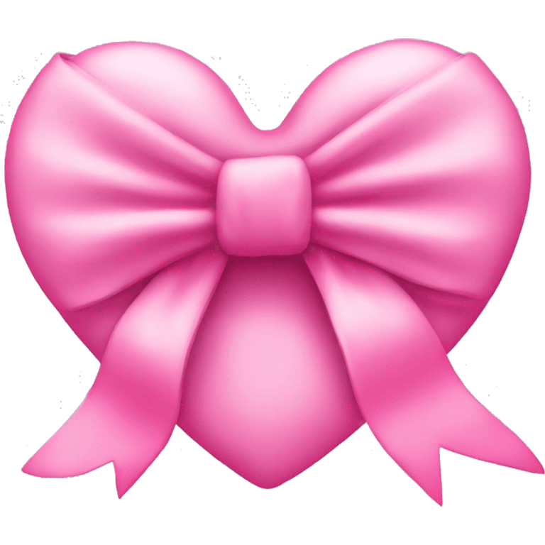 Pink bow heart emoji