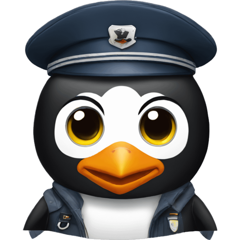 Pilot penguin emoji