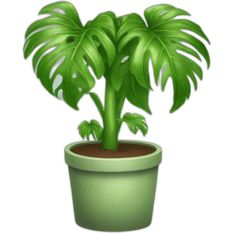 green plant monsterra emoji