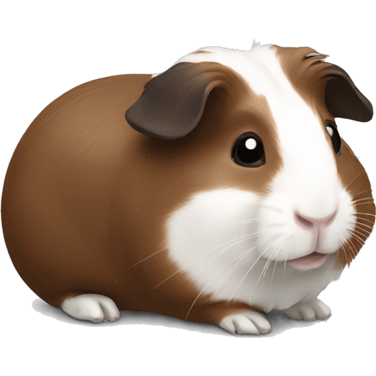 Guineapig white and dark brown emoji