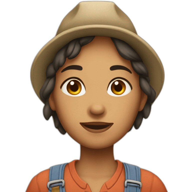 a farmer girl emoji