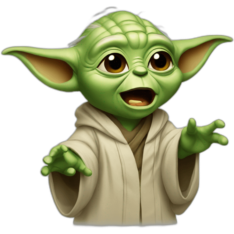 yoda singing emoji