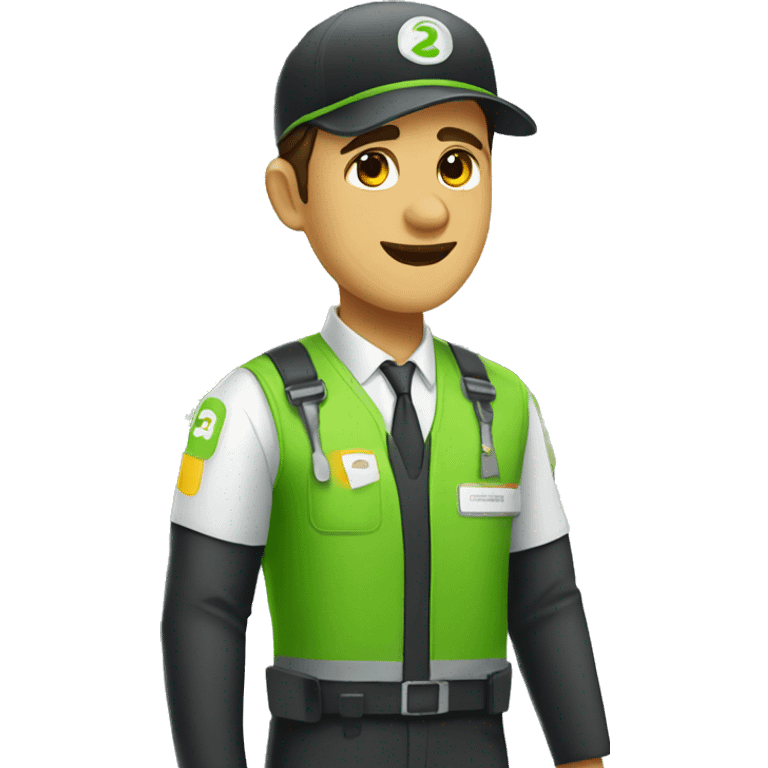 gojek airport staff emoji