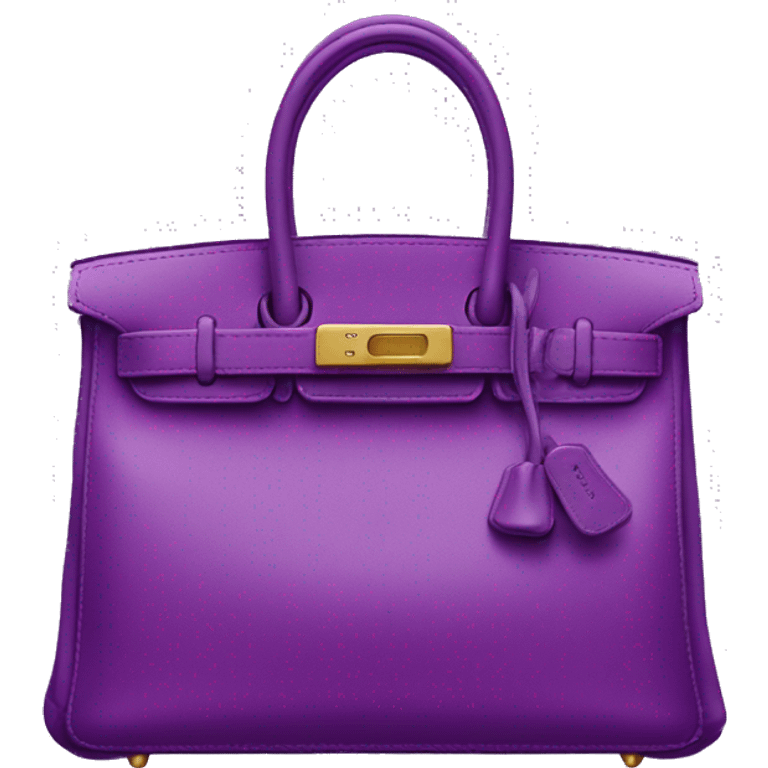 Birkin bag purple emoji