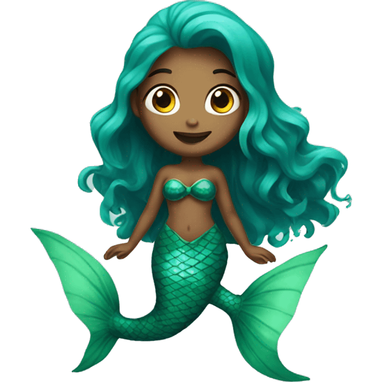 green mermaid  emoji