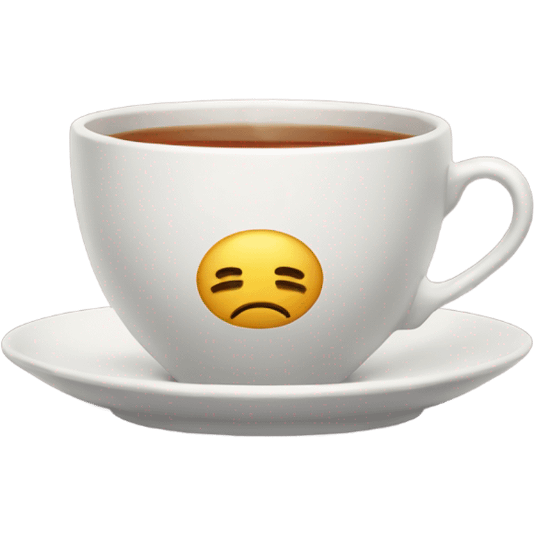 Sad cup of tea emoji