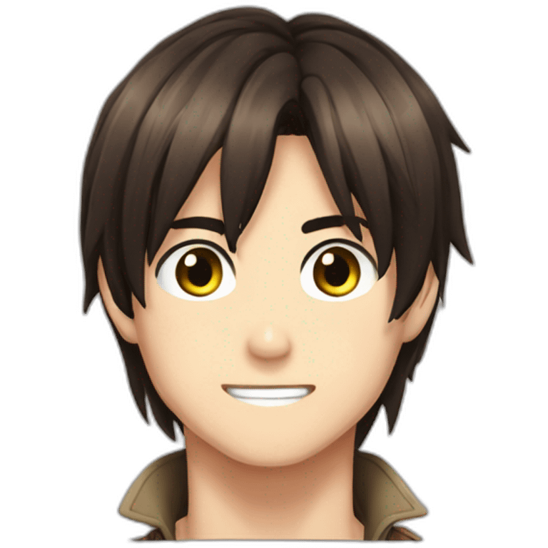 eren yeager long hair emoji