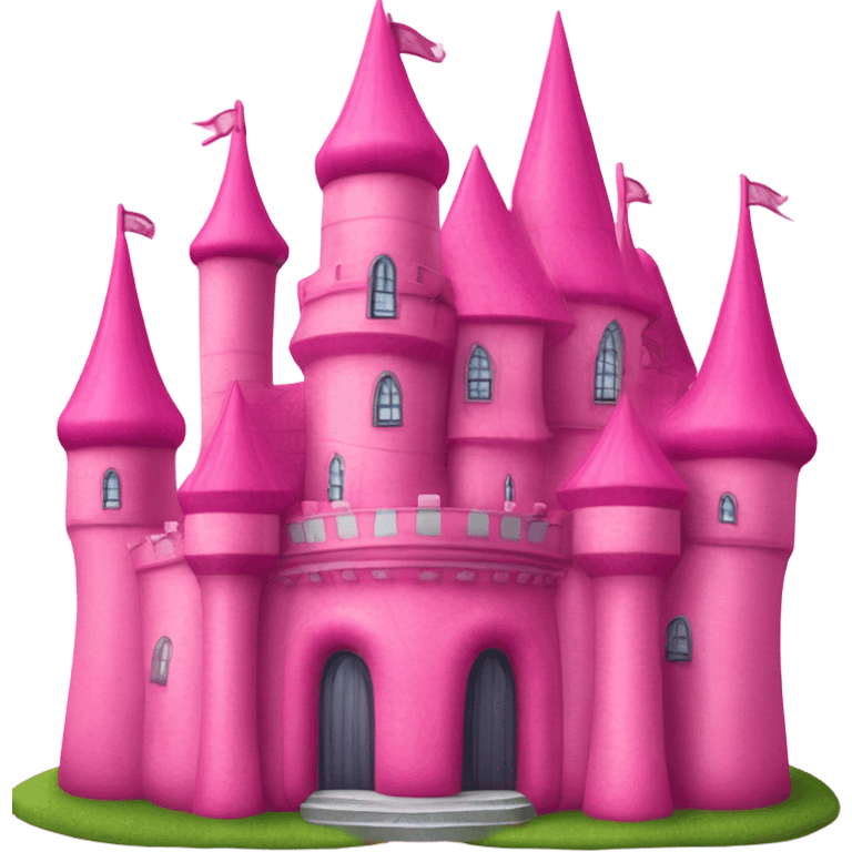 Pink inflatable castle  emoji