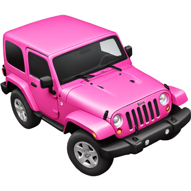 pink jeep wrangler emoji