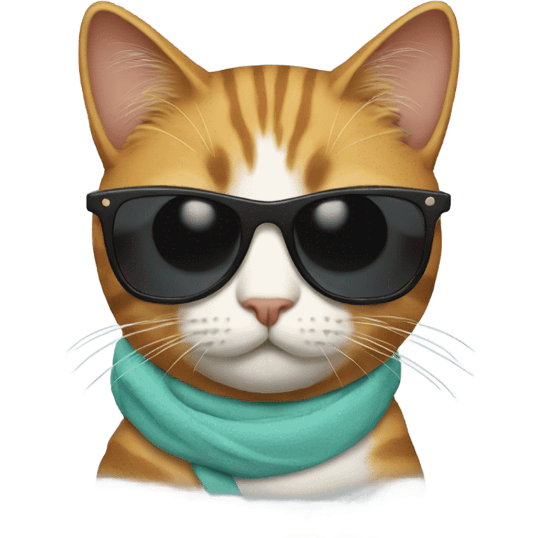 Cat with sunglasses emoji