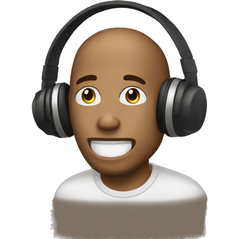 joe emoji listening to music emoji