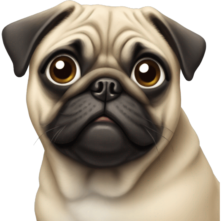 Pug dog  emoji