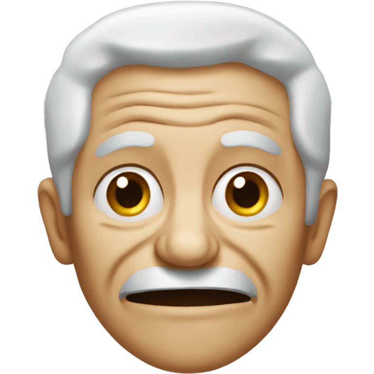 Mad old person emoji