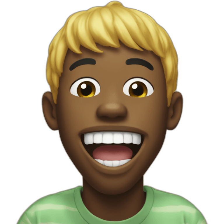 tyler the creator laughing pointing finger emoji