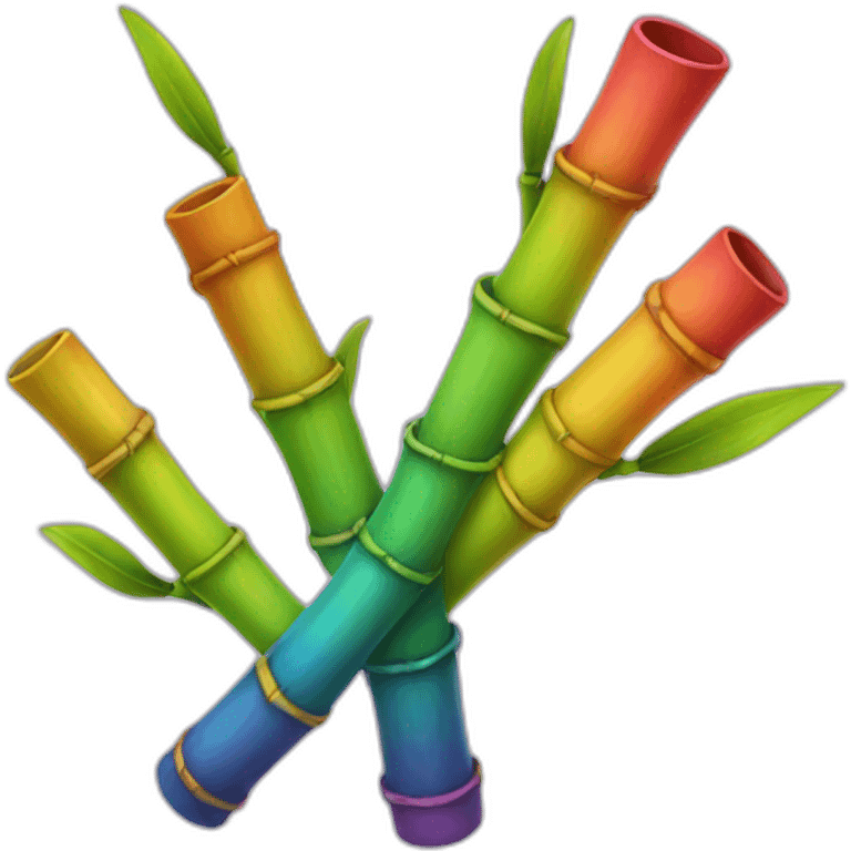 rainbow bamboo emoji