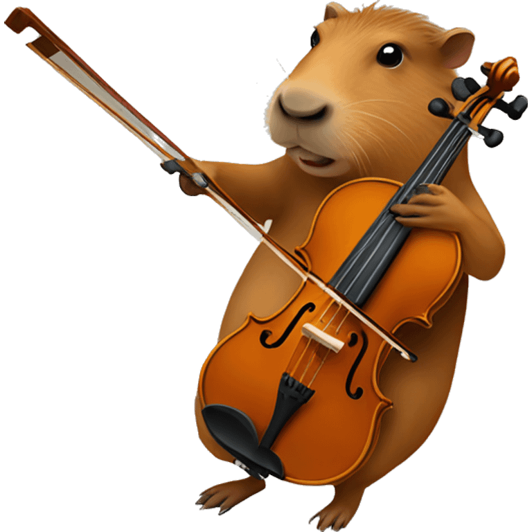 capybara violin player emoji