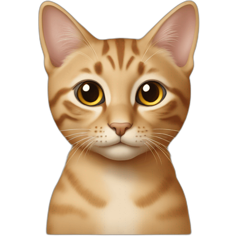 Un petit chat mau égyptiens marron clair emoji