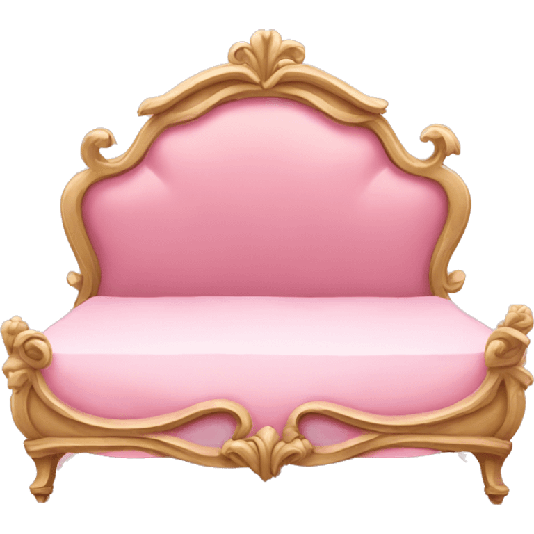 pink rococo bed emoji