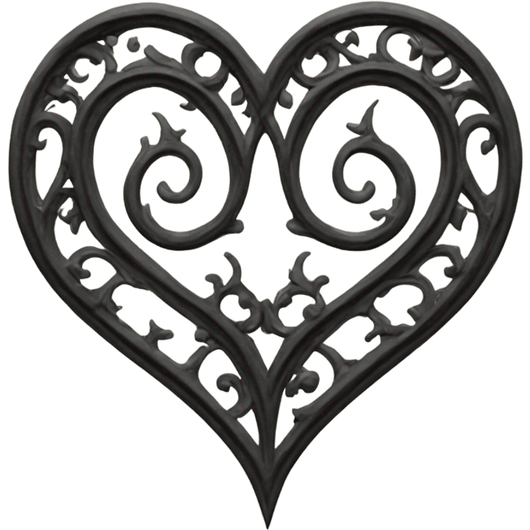 Gothic heart emoji