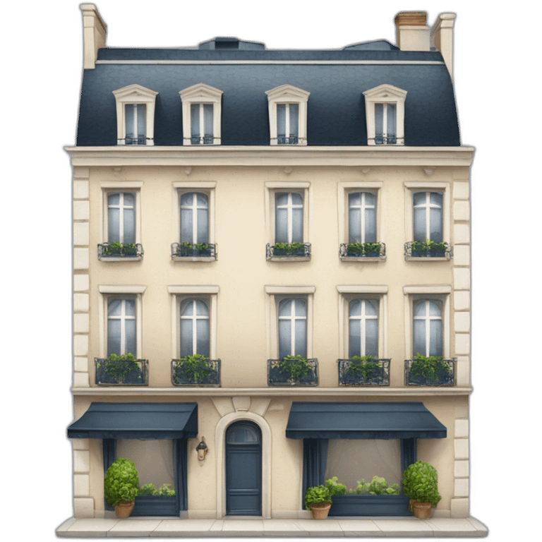 Maison de luxe style parisien  emoji