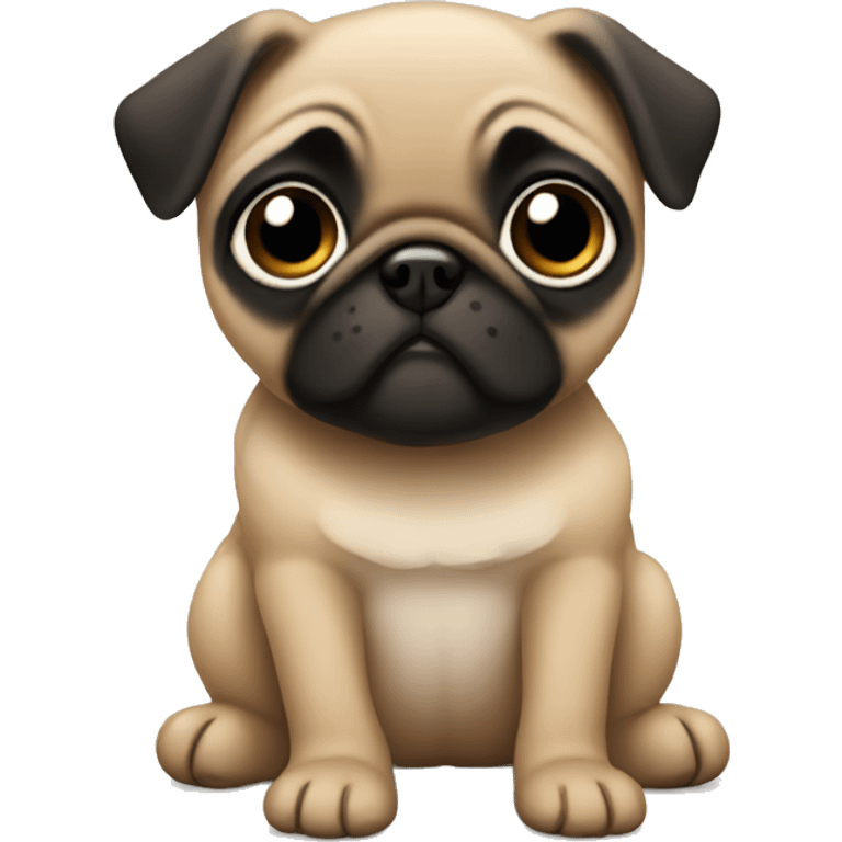 Fawn pug puppy emoji