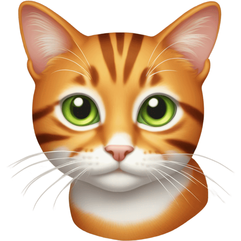 Orange stripes cat emoji