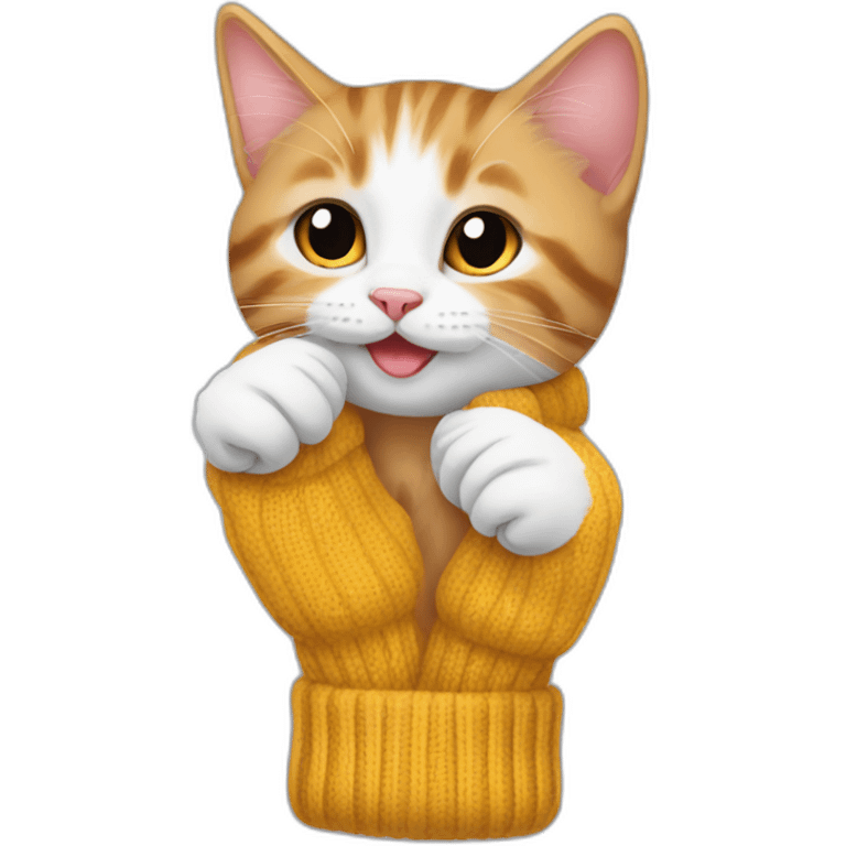 kittens swapping mittens emoji