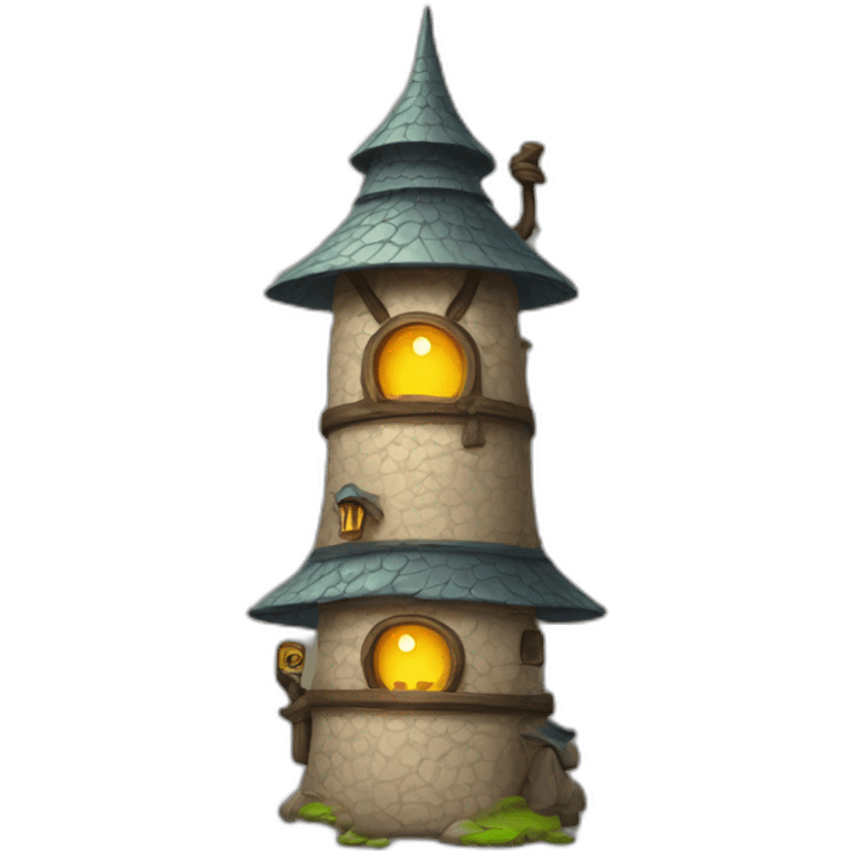 Wizard Tower with 2 smiley emoji and ninja emoji