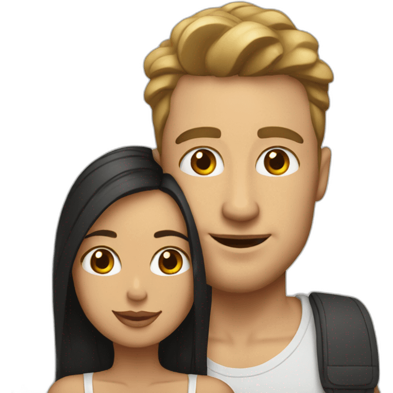 white man with latina girlfriend emoji