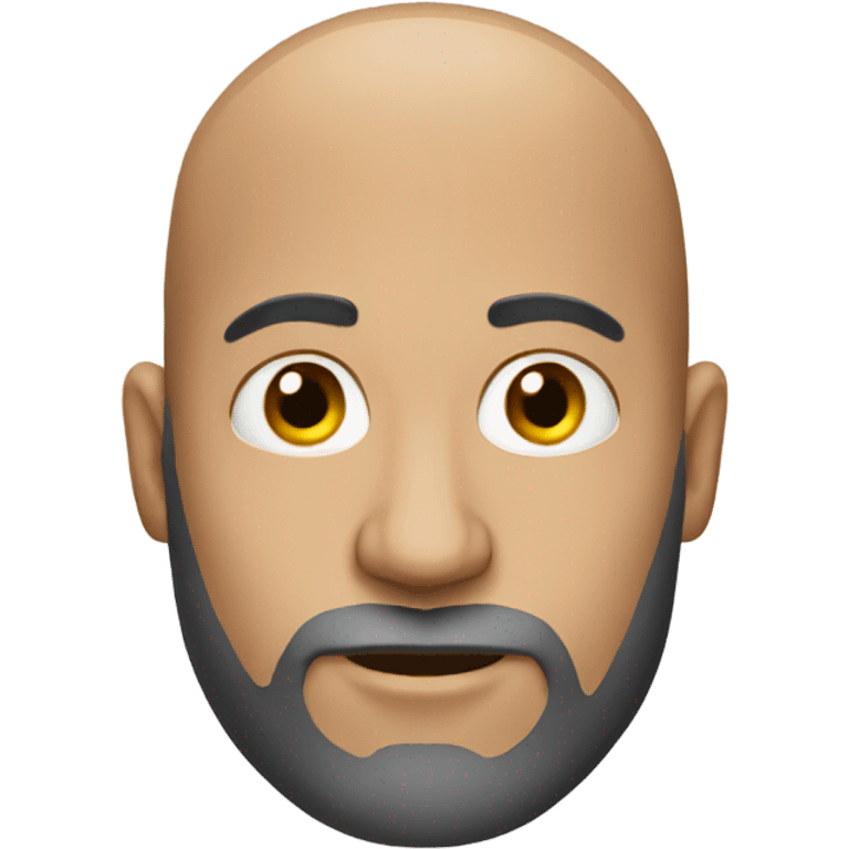 bald man with beard emoji