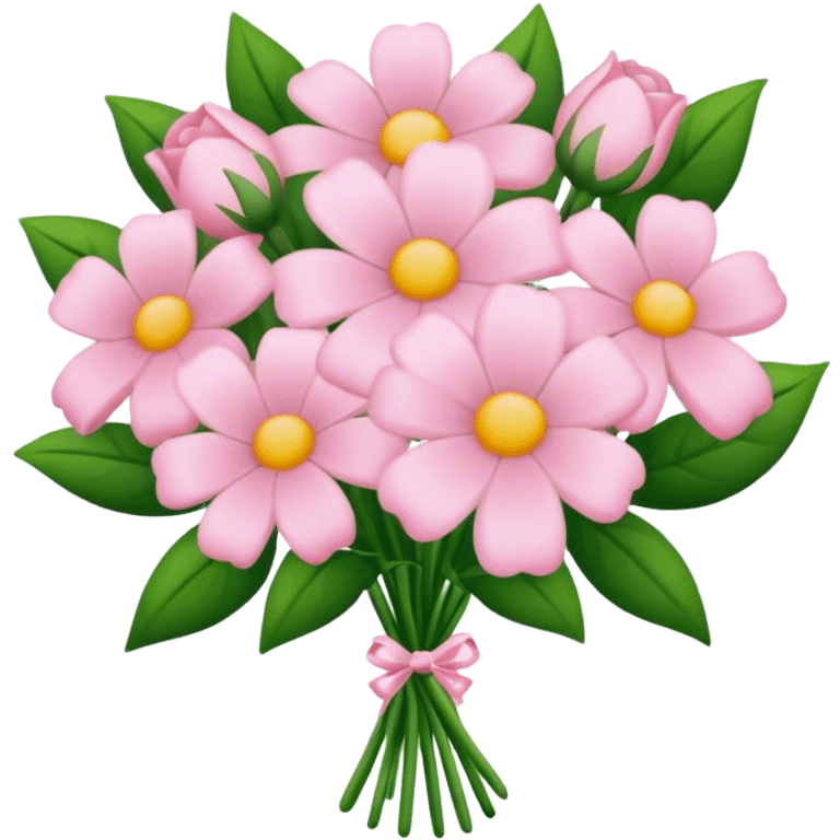 Light pink bouquet of flowers emoji