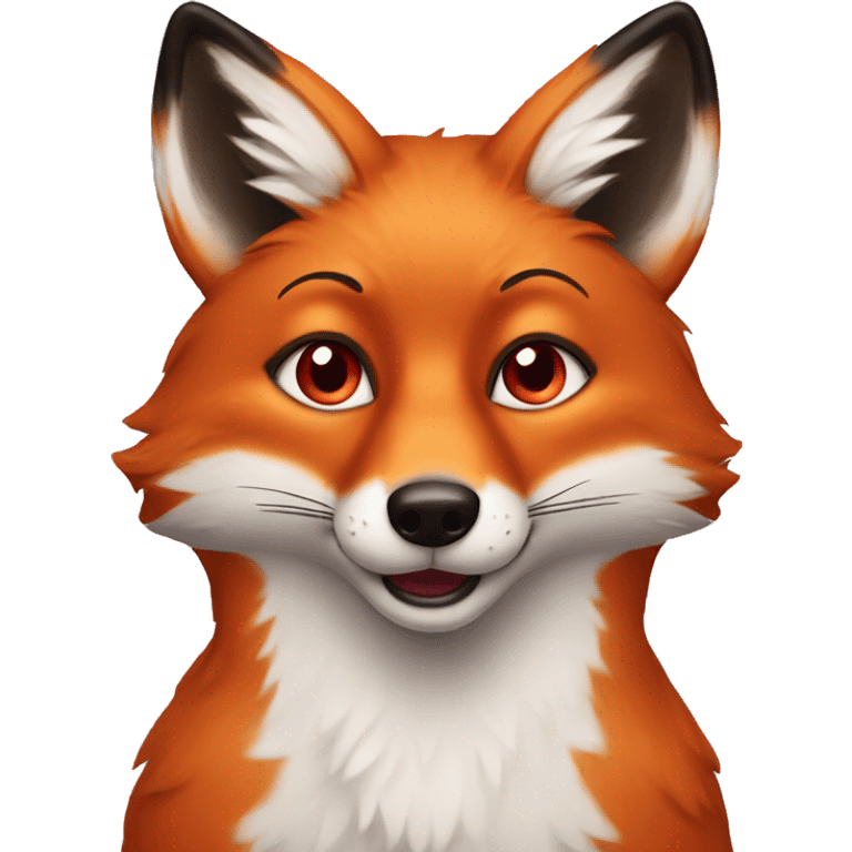 Fox with heart eyes  emoji