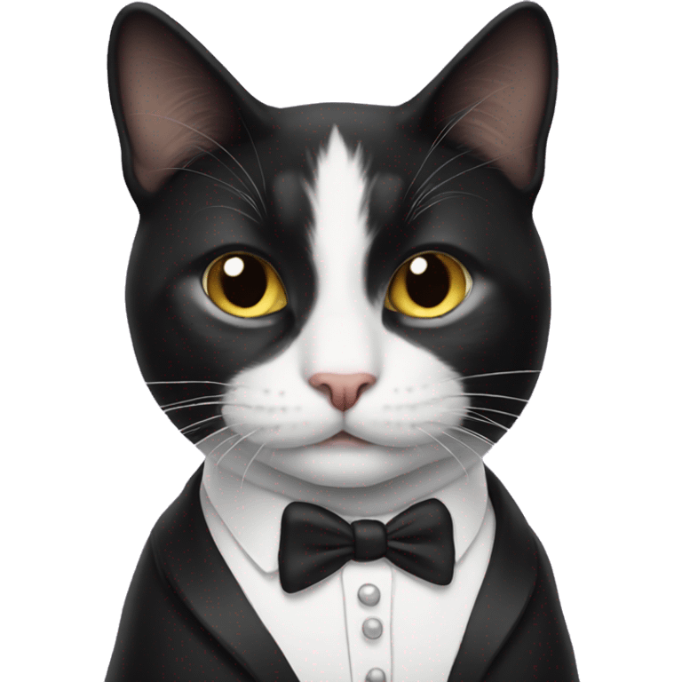 tuxedo cat emoji emoji