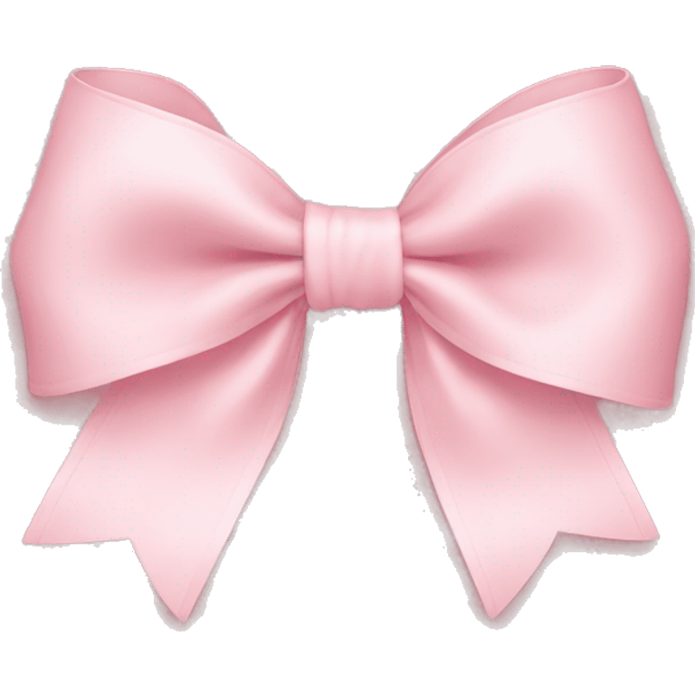 light pink bow on light pink bow emoji