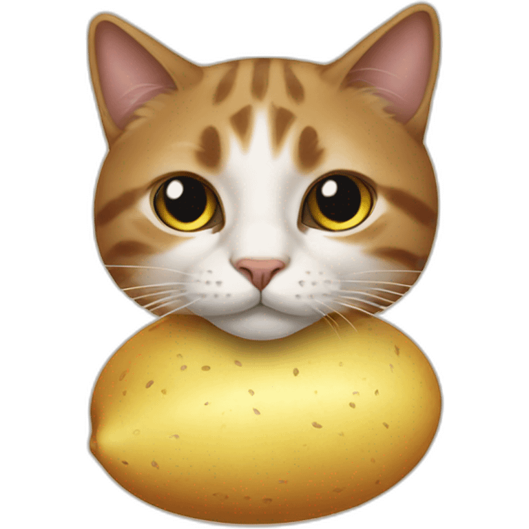 cat with potato face emoji