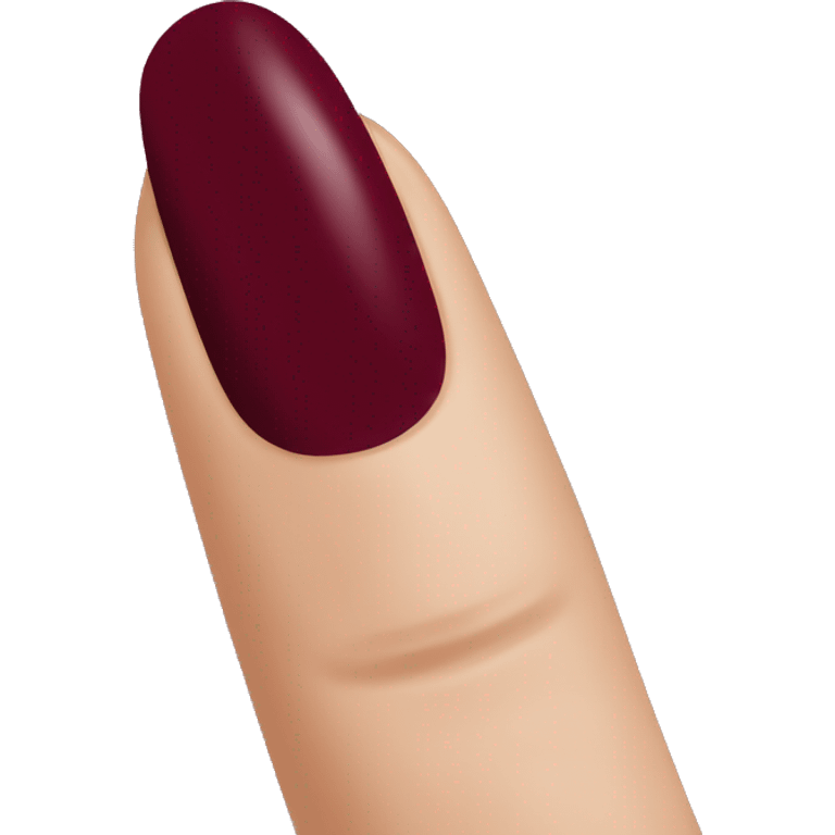 Burgundy nail color emoji