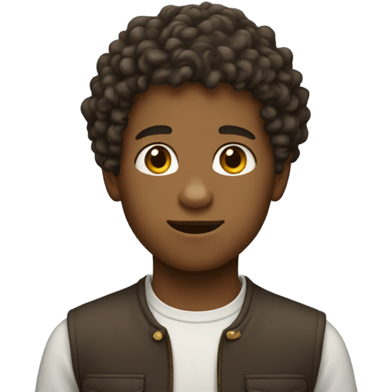 boy with curly hair and beard emoji