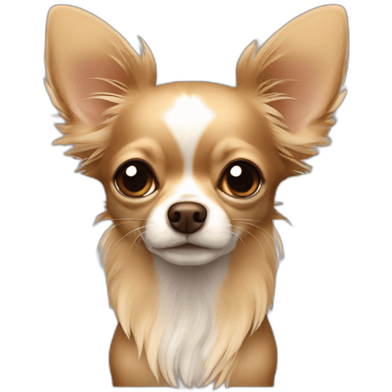 chihuahua longhair brown beige  emoji