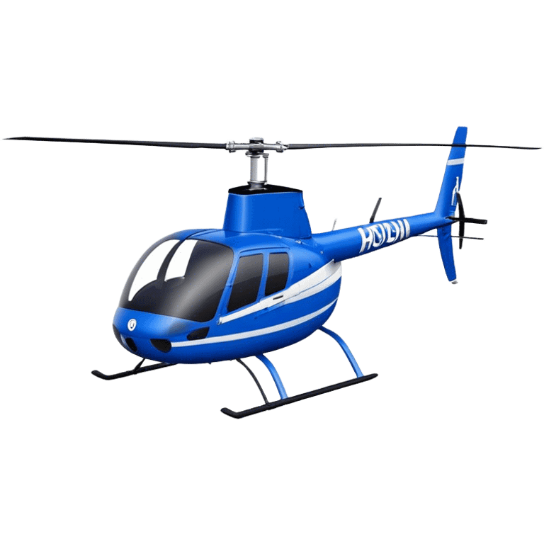 Robinson R44 - Robinson Helicopter Company (Model Year: 2021) (Iconic colour: Blue) emoji