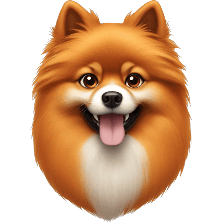 Orange fox faced Pomeranian  emoji