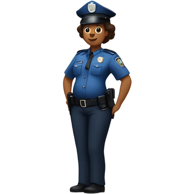 9 months pregnant police officer emoji