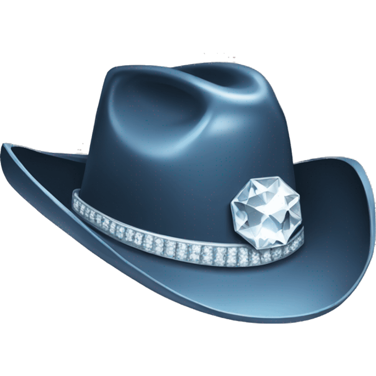 Diamond cowboy hat emoji