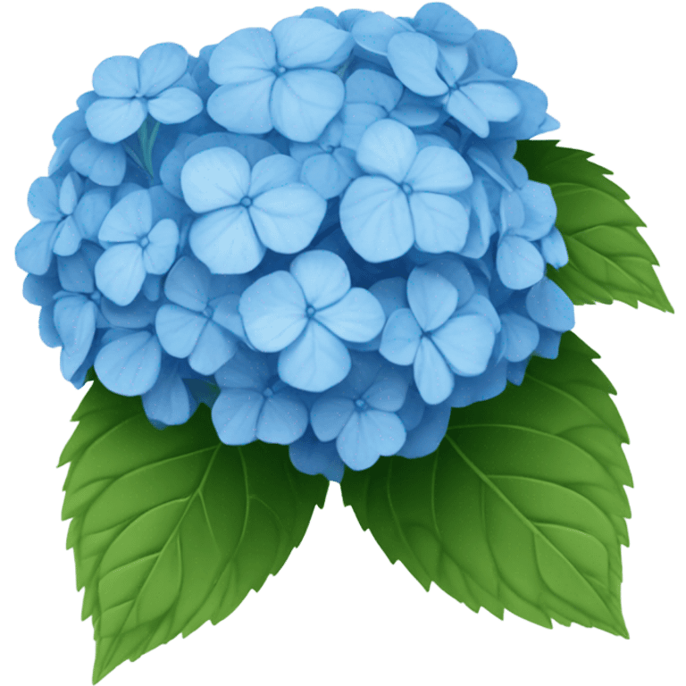 Blue hydrangea  emoji