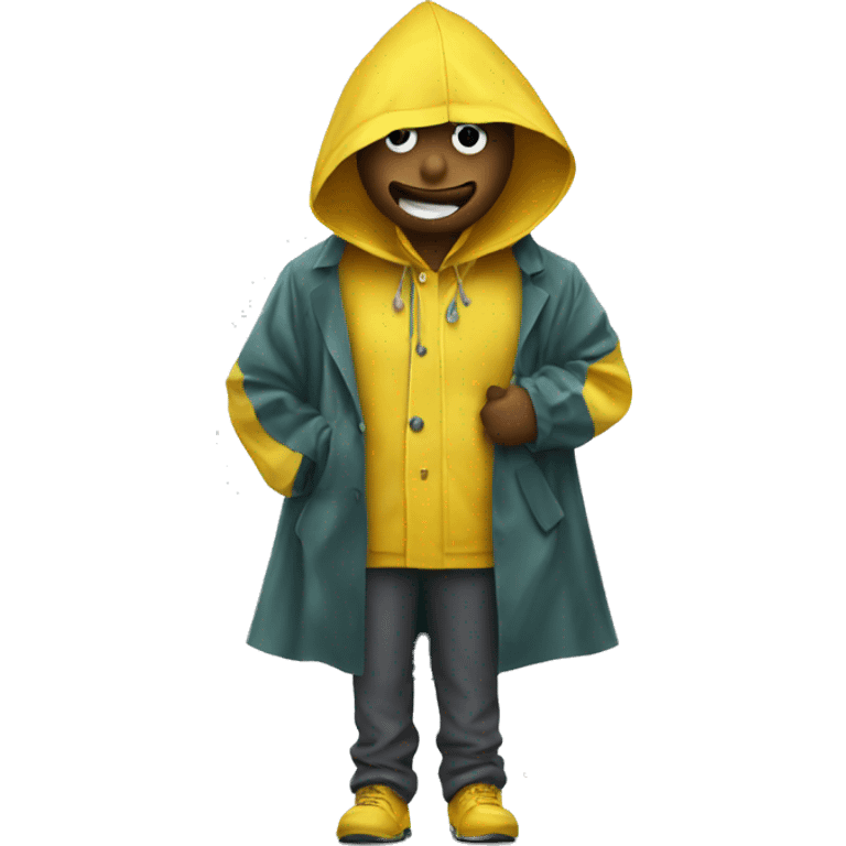 Money in a raincoat emoji