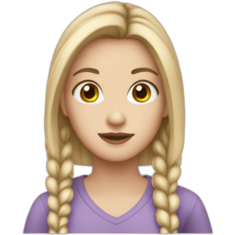 Teenager white girl emoji