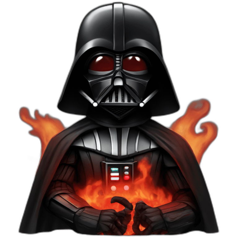 darth vader in hell emoji