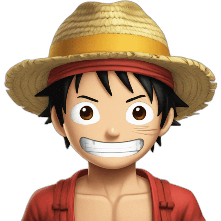 Luffy avec le one piece emoji