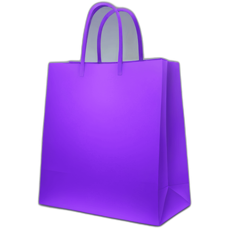 purple shopping bag emoji